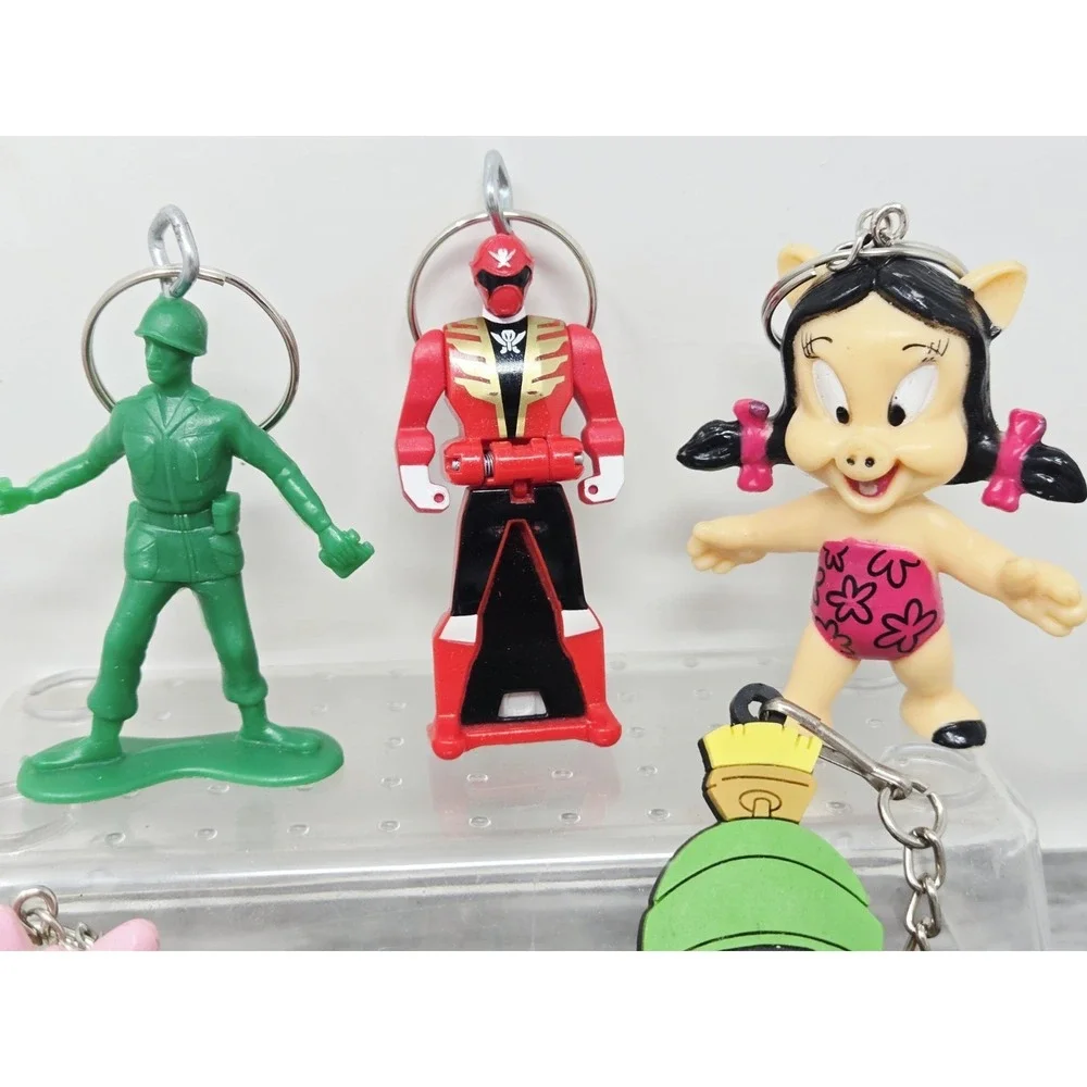 Vintage Nostalgia Toys KEYCHAINS Unique PVC Marvin Bugs Daisy Ariel Turtle